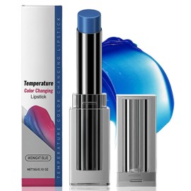 PH Adjusting Lip&Cheek Tint Gloss Lipgloss,Temperature Lip Gloss for Women for Daily Beauty,Temperature Color Changing Lipstick,Lip Balm Tinted,Colour Changing L/ip Balm,Moisturising Lip Balm(Blue)
