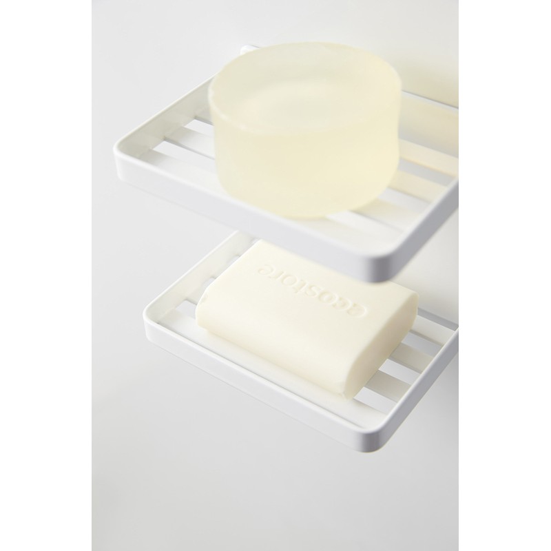 Yamazaki 3809 Magnetic Soap Tray Tower, White, Approx. W 4.7