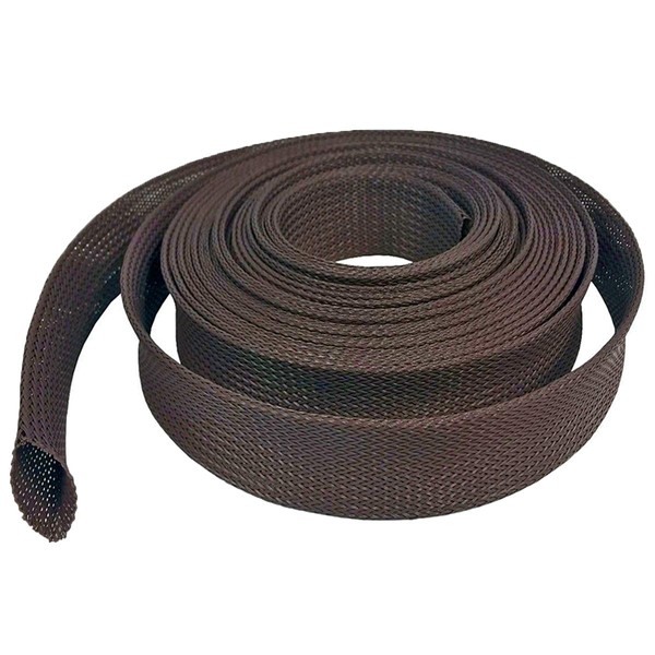 Electriduct 1/4" Chewing Resistant Braided Sleeving Repulsive Hose Wire Mesh Cable Protection Flexible Expandable Wrap - 10 Feet