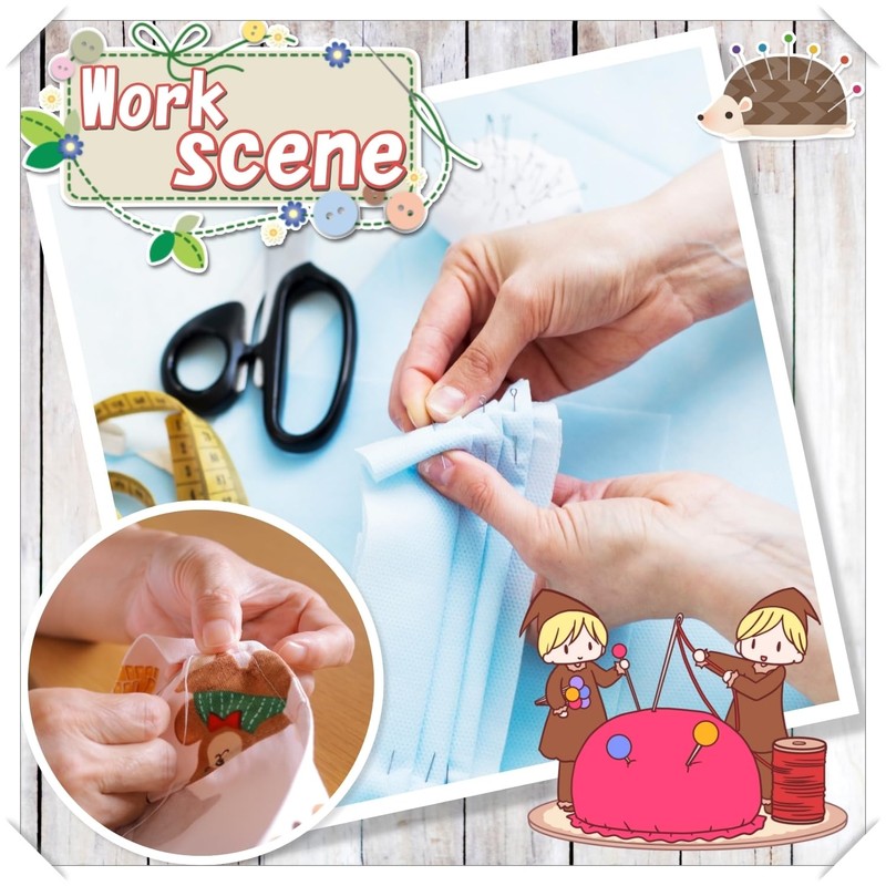 moonfarm Hand Sewing Thread, White, Black, 17.6 ft (45 m)