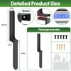 Fence Post Repair Kit 1 Pack, 8mm Double-Layer Post Anchor