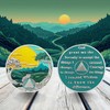 1 Month Sobriety Coin Gifts | Forest Tree AA Medallion