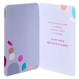 American Greetings 25th Birthday Card (Quarter Century)