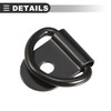 Motoforti Universal D Rings Tie Down Anchor, Steel, Black, 4