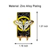 Comet Moth Enamel Pin - Theme Series - Enamel Lapel