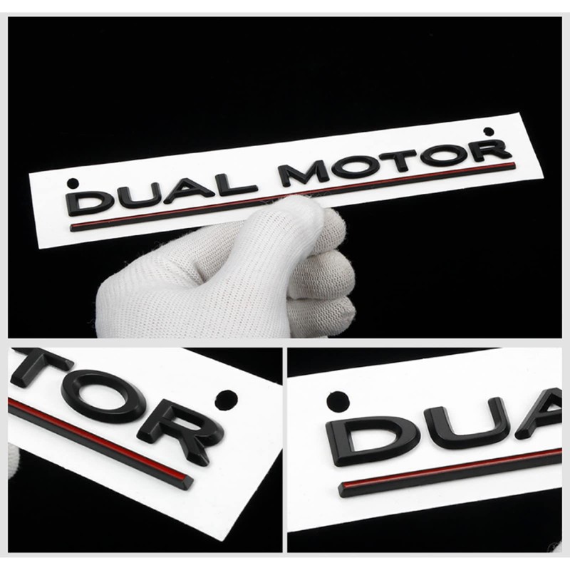ARKOSKNIGHT DUALMOTOR Letter 3D Badge Sticker Compatible with Model 3