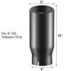 A-KARCK Black Chrome Exhaust Tips 3.5" Inlet, 3.5" Inlet 5"Outlet