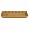 Onlyonestopshop Gold Plastic Rectangular Tray Party Serving Tray Food Service
