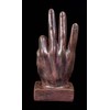 IDYL Modern sculpture figurine resin finger o.k. bronze-coloured. Dimensions: 9