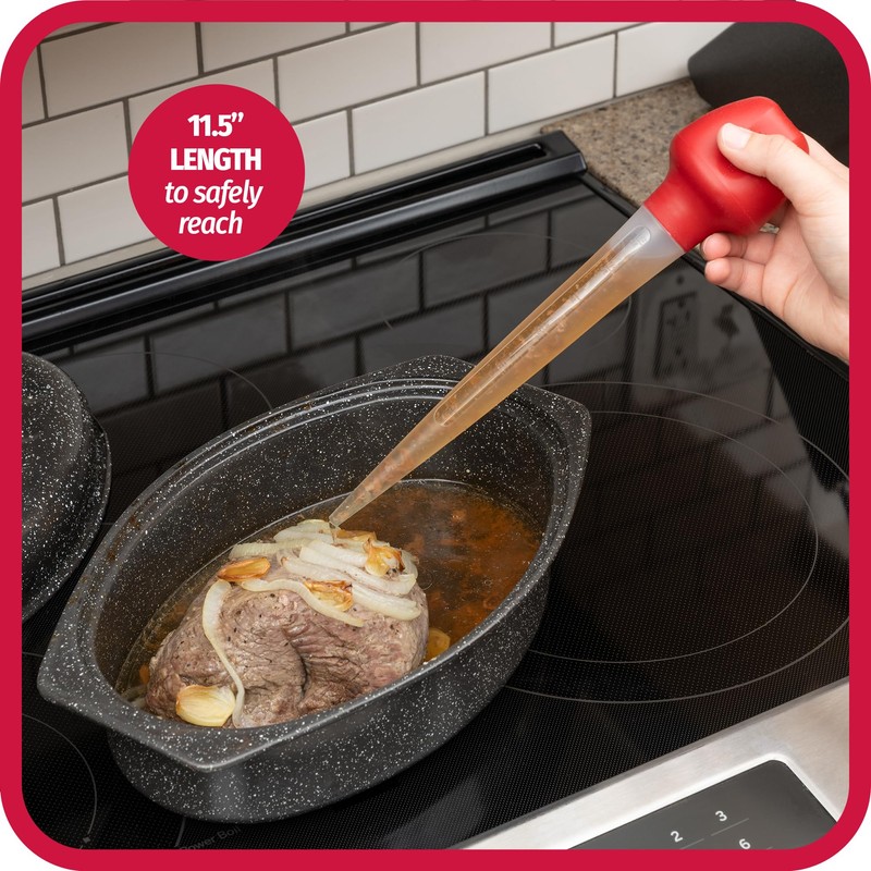 Goodcook 735533010027 Good Cook 11.5 in Turkey Baster, 11-1/2", Red