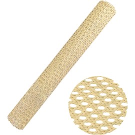 selliner Rattan Sold by the Metre, 50 x 100 cm, Mouldproof Rattan Roll, PE Plastic Waterproof Chair Viennese Wicker for DIY Furniture Decoration, Honeycomb Wicker Chair Tube, Braided Tube Fabric
