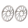 Bicycle Brake Discs Steel Corrosion Resistant 2 Pack Hollow Lightweight