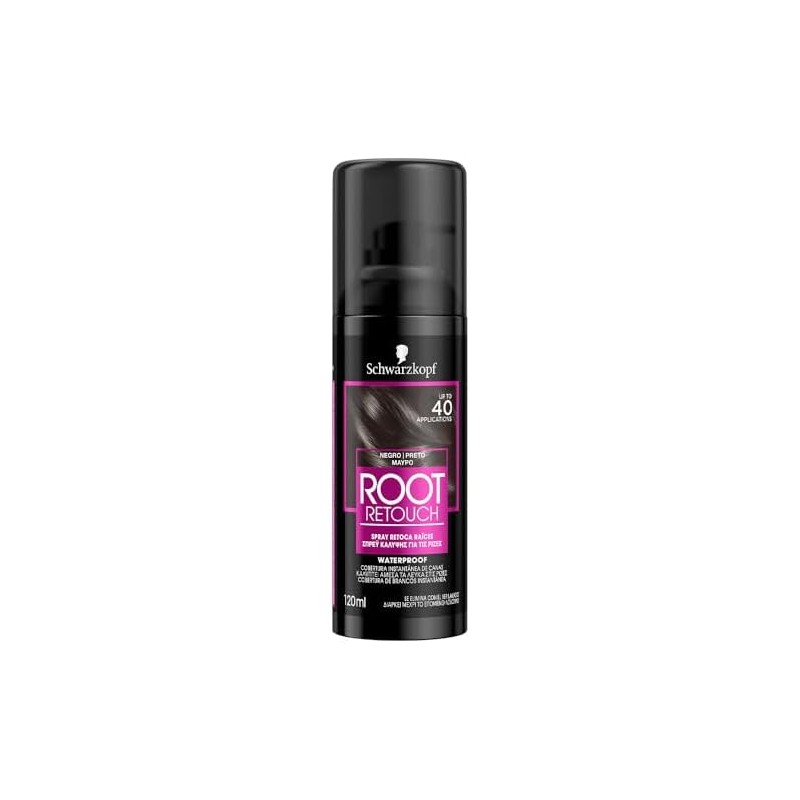 Schwarzkopf Retocador de raiz, negro, 120 Ml