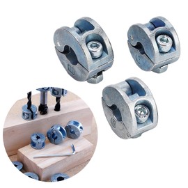 Drill Hole Stop Rings Zinc Alloy 6 mm 8 mm 10 mm Open Type Drilling Depth Stop Clamp Corrosion Resistant Stable Clamp for Borehole Limiting