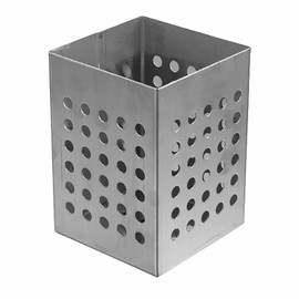 Kitchen Utensil Holder Stainless Steel Square Cutlery Drainer Countertop Utensil Storage Organizer for Chopsticks Spoons Forks