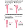 Rizos Curls Pink Detangling Flexi Brush for Curly Hair, Flexible