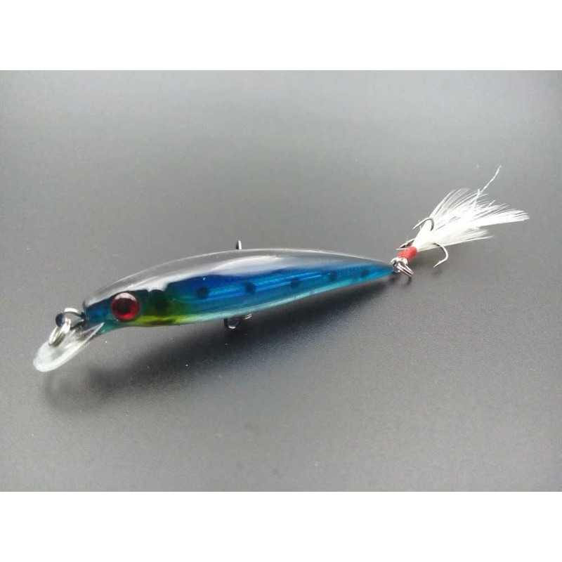 Zmart Lure Minnow 9 cm, G, 10 Set of Bass