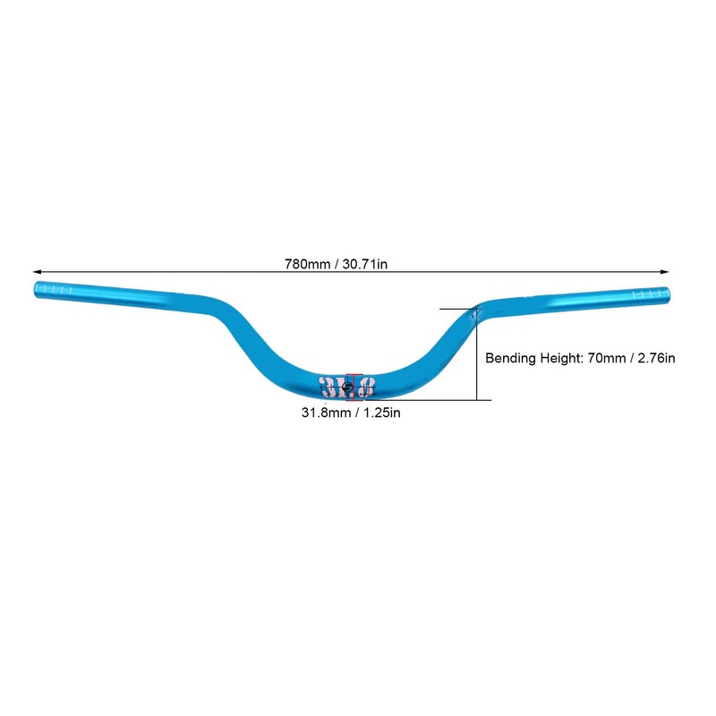 Riser Handlebar Replacement Aluminum Alloy for Mountain Road Bikes Fit