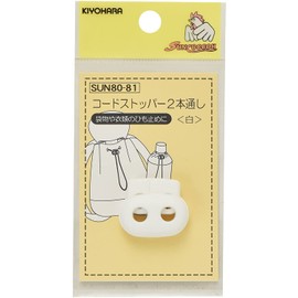 KIYOHARA Cord Stopper 2 Pcs Code Through White sun80 – 81 