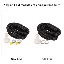 Bilge Pump Hose Kit, KIMISS Bilge Pump Hose Plumbing Kit Marine Boat Accessories, PVC Tubing, Includes 1-1/8in Hose, Stainless Steel Clamps, Thru Hull Fitting