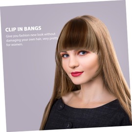 VICASKY Clip in Bangs Hair Extensions for Women Realistic Fake Bangs Clip Versatile Hair Accessories for Instant Style Change for All Occasions and Easy Wear