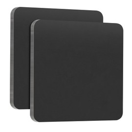 AOKLIT 2 Pcs 6" x 6"x1/4" Steel Plate, A36 Square Hot Rolled Steel Base Plate, 1/4 Inch Thick Weldable Metal Plates for Structural Support and Industrial Use