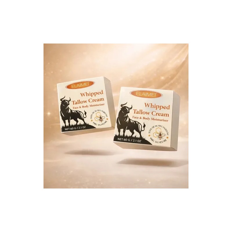 Crema Natural Sebo De Res Humectante Facial Y Corporal,kit 2
