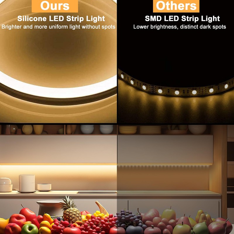 Lamomo LED Strip Lights, Tunable White Neon Rope Lights with