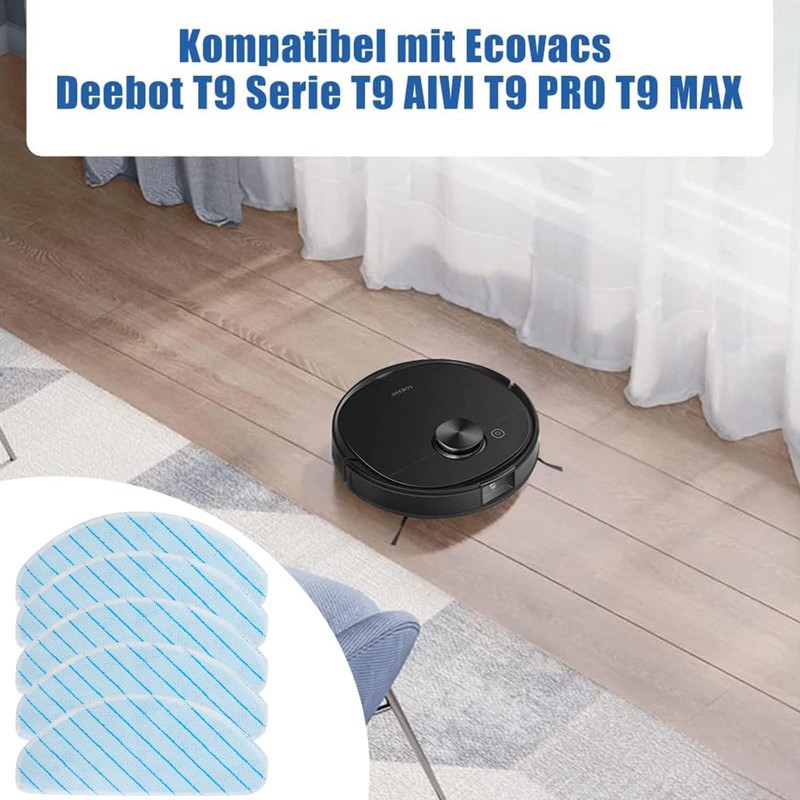 Washable Cleaning Cloth for Ecovacs Deebot T9 Series T9 AIVI