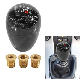 BLAKAYA Carbon Fiber Shift Knob Universal for Manual Cars 5 Speed