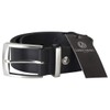 LINDENMANN Men's Leather Belt, Full Cowhide Leather, XXL, Buffalo Leather,