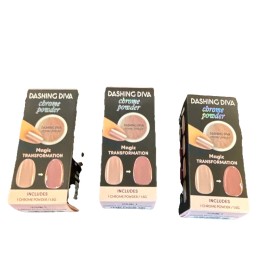 Dashing Diva Chrome Powder for Nails. CRP03 Rose Gold Chrome (3 pack)