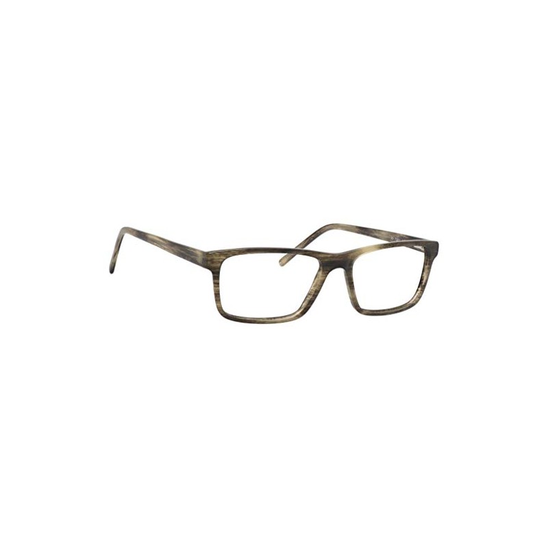 Esquire Designer Men’s Rectangular Frame Eyeglasses EQ1527 in Moss/Brown-53mm