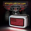 ATV Tail Light LED Smoke Lens with Reverse Brake Light,