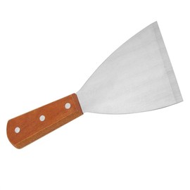 Iron Skillets Turner BBQ Grill,Stainless Steel Non-Stick BBQ Grill Flipper with Wooden Handle Turner Spatula Kitchen Utensils