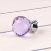 FEEIMOL Pack of 6 Colourful Crystal Cabinet Knobs, Drawer Handles,