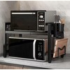Extendable Microwave Oven Rack, 15.7~24.8" L Expandable Microwave Stand with