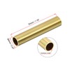 uxcell Brass Round Tube, 6mm OD 0.5mm Wall Thickness 30mm