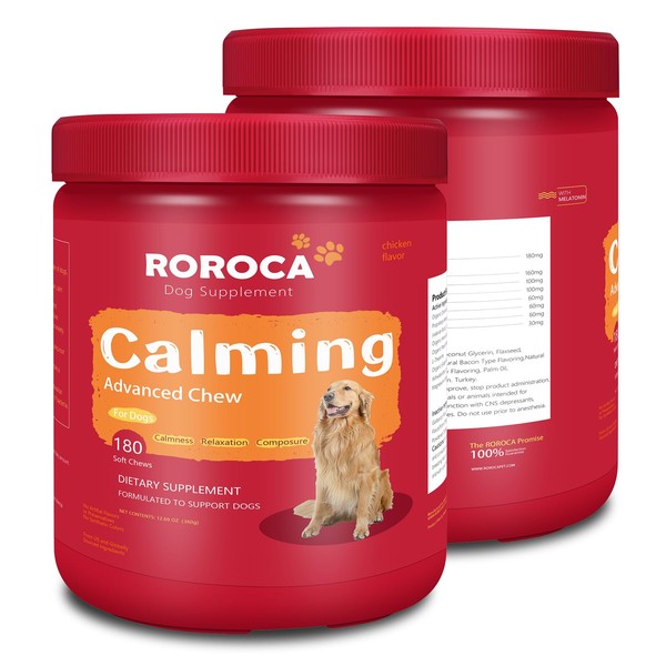ROROCA Dog Calming Chews - Extra Herbal Formula for Pets