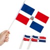 Anley Dominican Mini Flag 12 Pack - Hand Held Small
