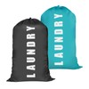 2 Pcs Large Laundry Bags, Travel Laundry Bags with Drawstring,