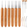 9Pcs Dreadlock Crochet Hook Tool, Reusable Dreadlock Crochet Needle with