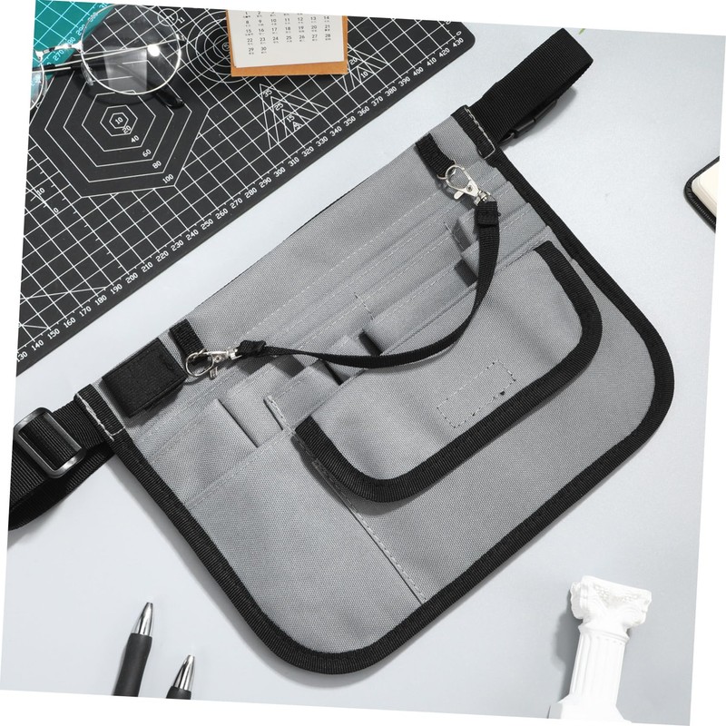 Operitacx Server Apron with Pockets Half Waist Apron for Men