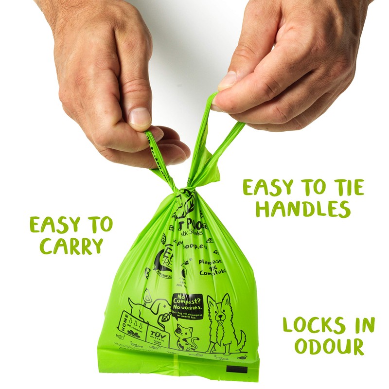 Planet Poop Biodegradable Dog Poop Bags, 180 Count, Plant-Based, Non-GMO,