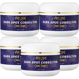 AILKE Dark Spot Corrector Pearl Bright Cream, Lightening Skin, Reduce Freckles, Melanin, Hyperpigmentation, Even Skin Tone, 100 ml (Pack of 5)