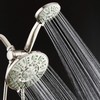 AquaDance Antimicrobial/Anti-Clog High-Pressure 30-setting Rainfall Shower Combo, Microban Nozzle Protection
