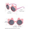 SJBNCai 3-Pairs Girls Sunglasses Kids Cute Pink Kitty Lovely Cartoon