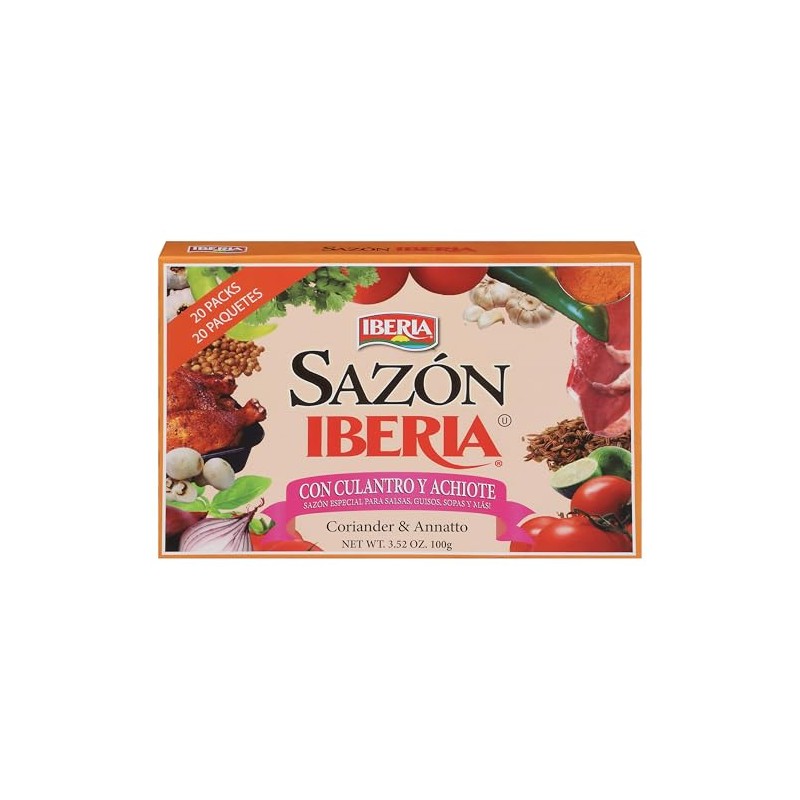 Iberia Sazon with Coriander & Annatto, 3.52 oz