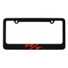 automotive warehouse Dodge RT RED TEXT Black Plastic License Plate