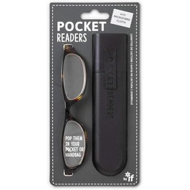 IF Pocket Readers - Tortoiseshell +2.0, Reading Glasses in a Slim Pocket Sized case, 60 g